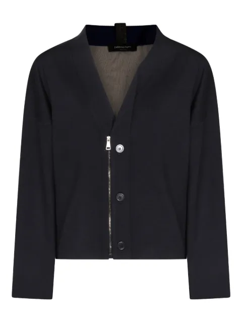 Fabiana Filippi zip-up buttoned cardigan Black MAD266F027L7865146