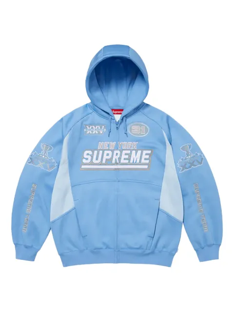 Supreme Football zip-fastening hoodie Blue SU26735