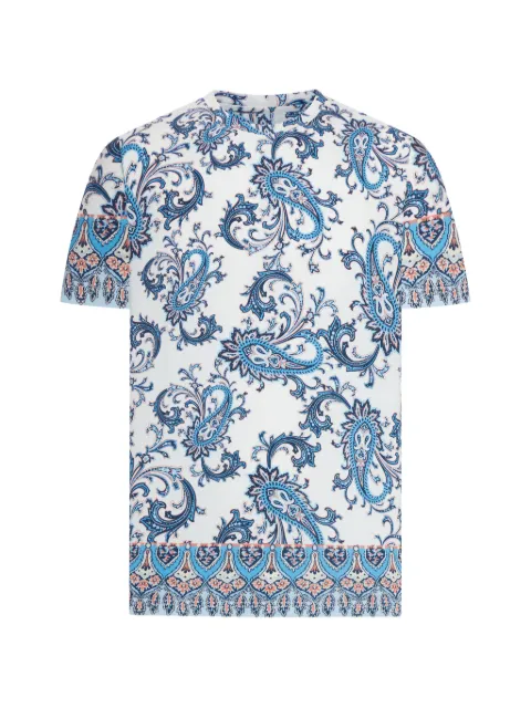 ETRO Rome paisley-print T-shirt White MRMA0002AKG39