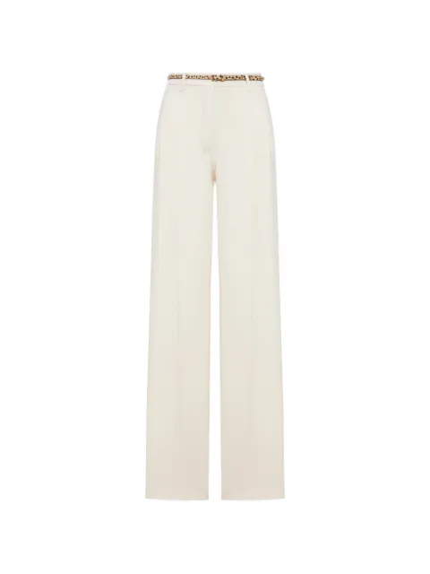 Max Mara belt flared trousers Neutrals 2616131015600