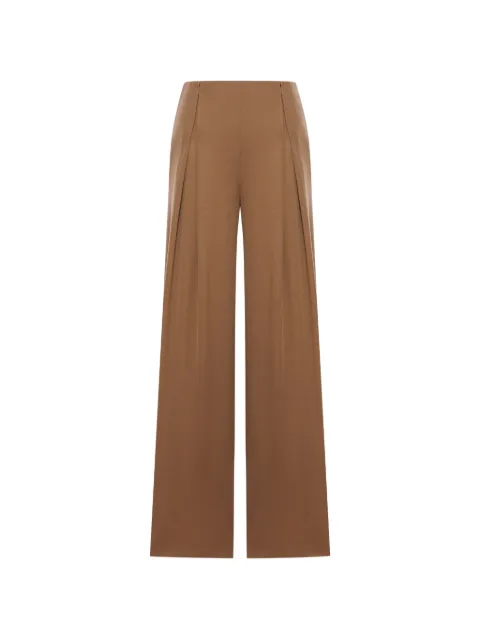 Max Mara pleated wool palazzo pants Brown 2611781018600