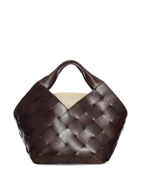 DRAGON DIFFUSION small woven-design tote bag Brown 8108