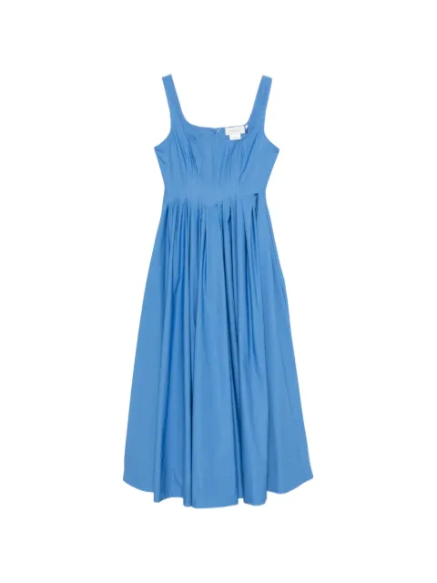 Sportmax Giro square-neck A-line maxi dress Blue 2612221092600