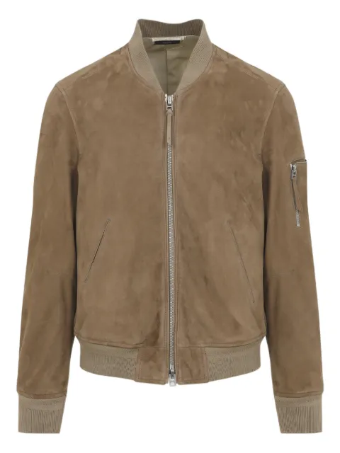 TOM FORD zipped bomber jacket Brown LBS087LMS027