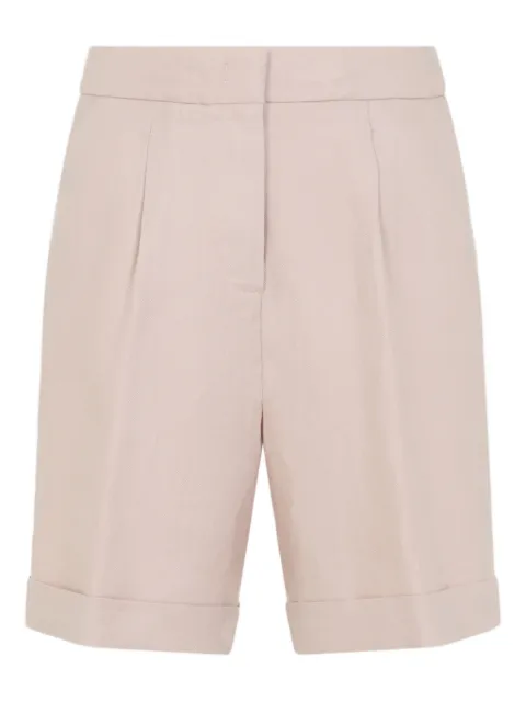 Peserico pleat-detail shorts Pink A04083Z02606