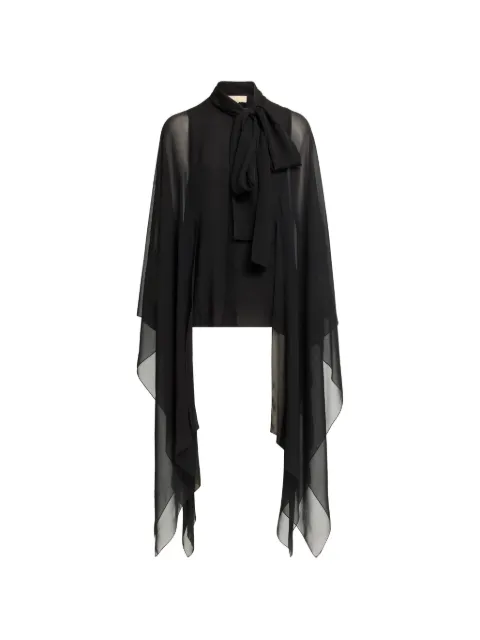 Elie Saab bow-tie shirt Black SH133NF25SI001