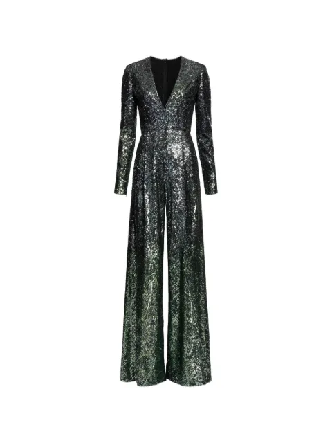 Elie Saab V-neck jumpsuit Green JU040PF25PA012