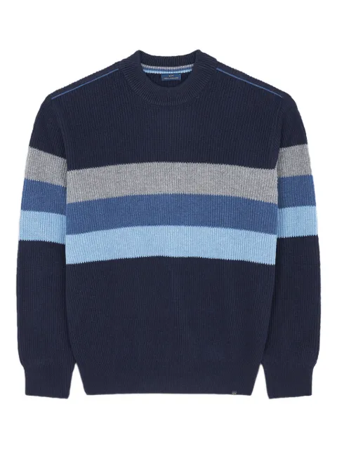 Paul & Shark striped crew-neck sweater Blue 15311050207
