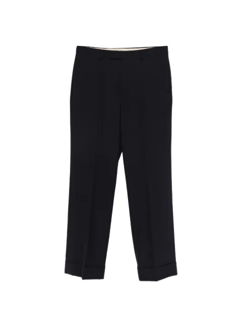 Valentino Garavani wool trousers with turn-ups Blue VRBN858EJ