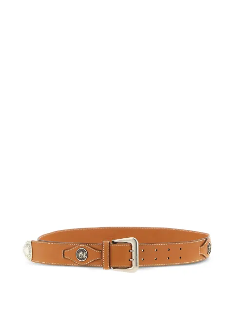 Ermanno Scervino metal-coin leather belt Brown D483T305FYK81142