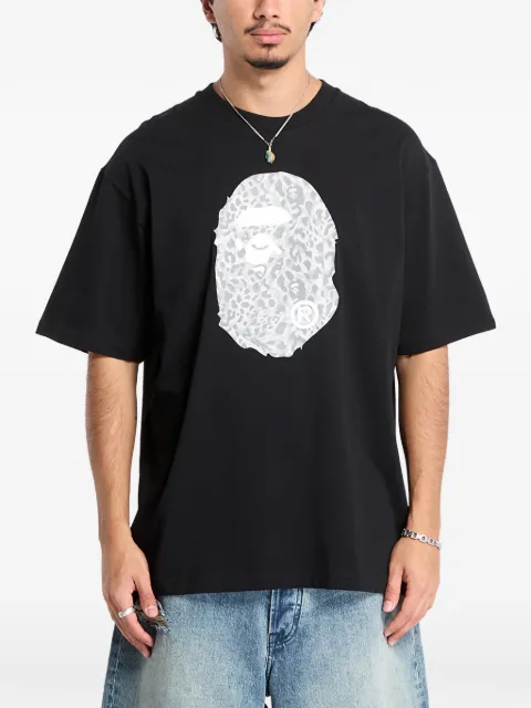 A BATHING APE® ape head-print T-shirt Black 001TEL801306MBLK