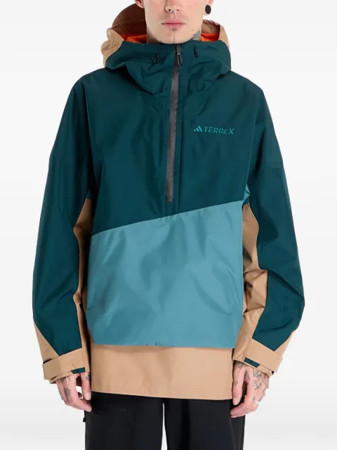 adidas colour-block coat Green JN3093