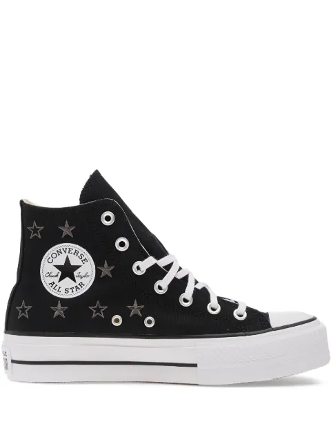 Converse Chuck Taylor star-embellishment platform-sole sneakers Black A15537C