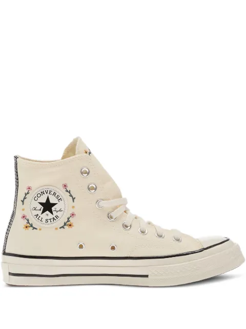 Converse Chuck 70 floral-embroidered sneakers Neutrals A15548C