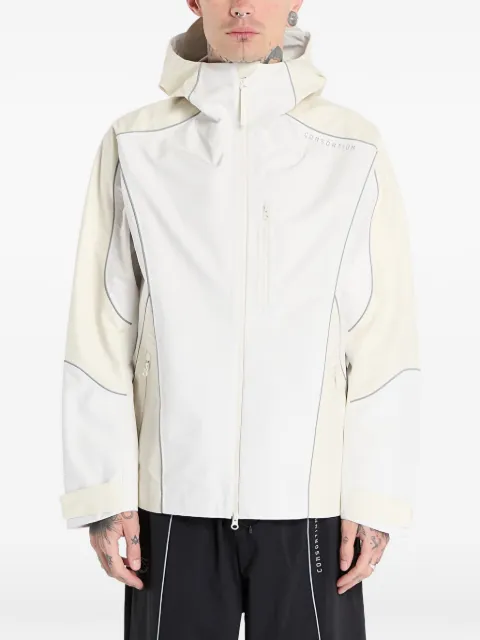 adidas By Consortium paneled hooded jacket Neutrals JY8321