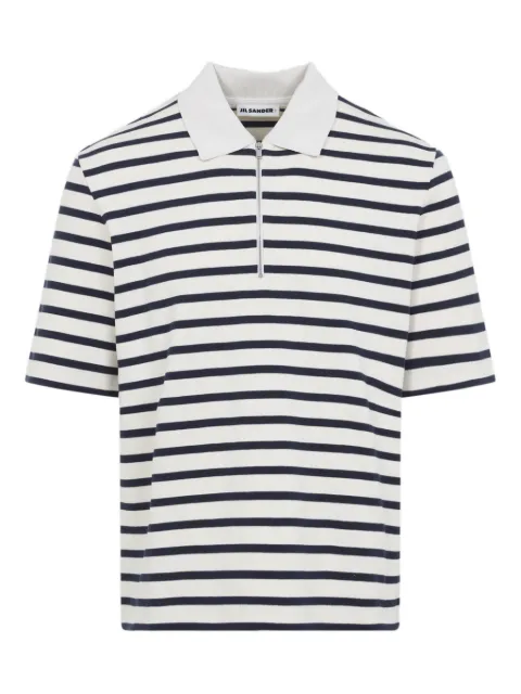 Jil Sander half-zip polo shirt White J47GL0104J46497