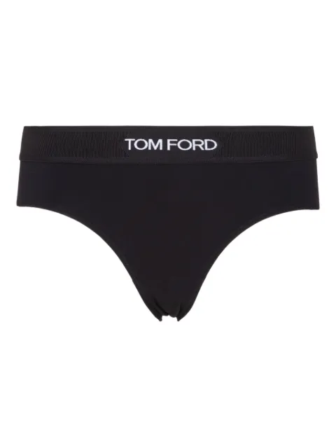 TOM FORD logo-waistband briefs Black KNJ004JEX011NAA