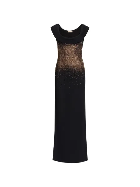 Elie Saab crystal-embellished maxi dress Black D0907EF25VIS01