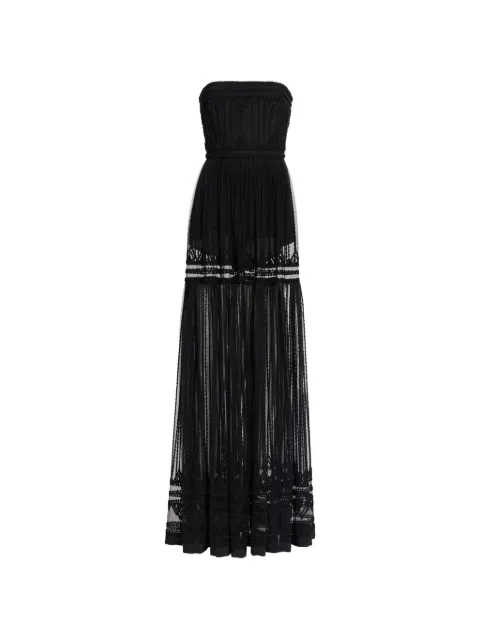Elie Saab strapless maxi dress Black D0856NF25TU016