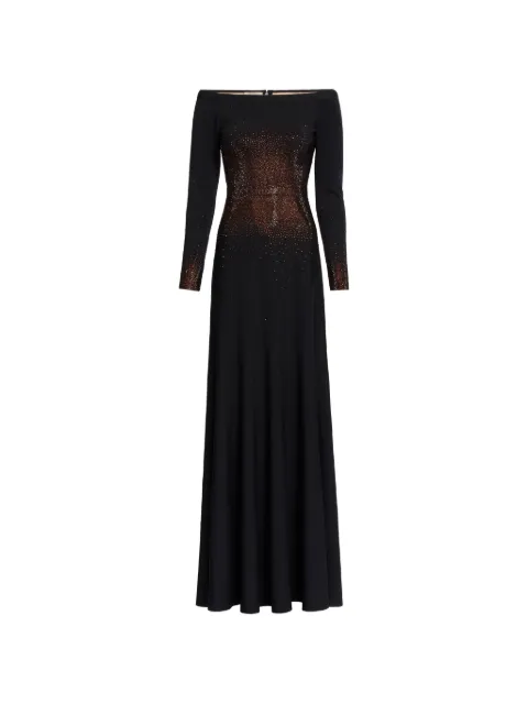 Elie Saab crystal-embellished maxi dress Black D0906EF25VIS01