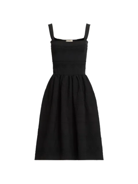 Elie Saab square-neck midi dress Black D0901NF25CK012