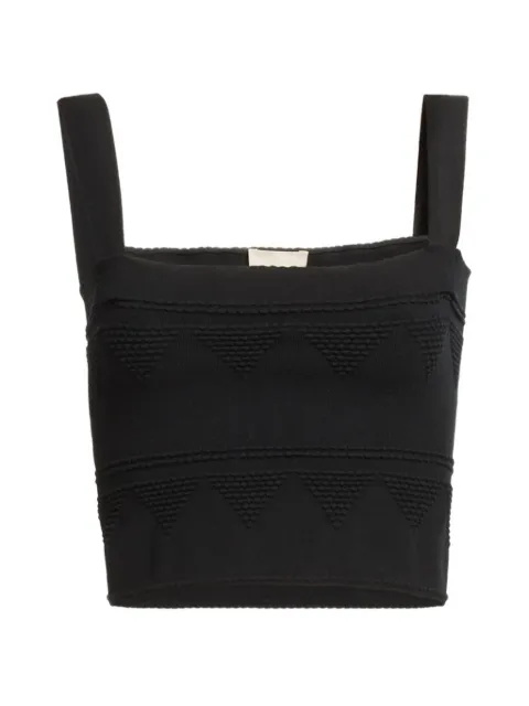 Elie Saab ribbed-knit top Black TO251NF25CK012