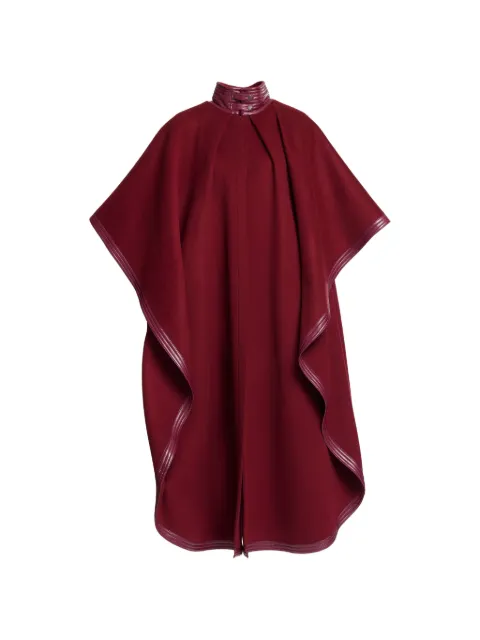 Elie Saab high-neck cape Red J0163NF25WOL01