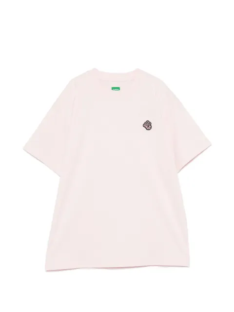 FLÂNEUR logo-patch T-shirt Pink FTSH175