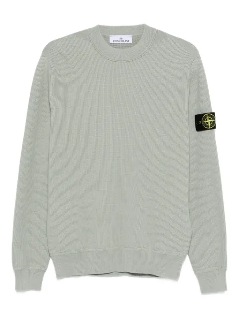 Stone Island ribbed crew-neck sweater Green L1S155100154S00D8