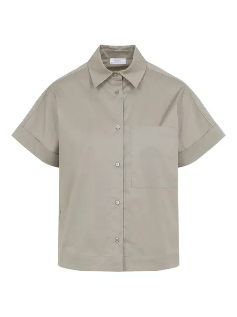 Peserico chest-pocket shirt Green A0686201979