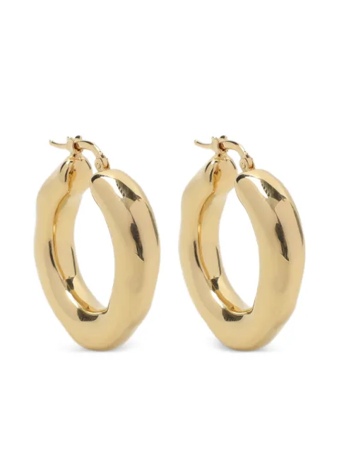 Jil Sander brass hoop earrings Gold J11VG0055P7009