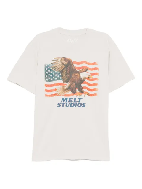 Melt eagle-print T-shirt Neutrals MS5132