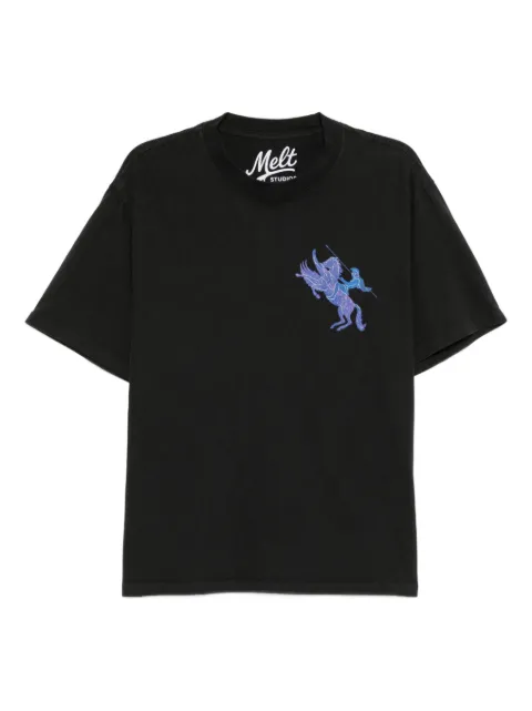 Melt horse-print T-shirt Black MS5136