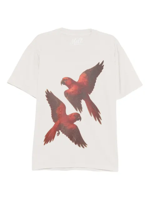 Melt graphic-print T-shirt Neutrals MS5129