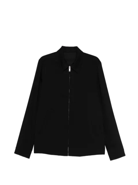 Rick Owens long-sleeve pointed-collar bomber jacket Black RU01F2764WT