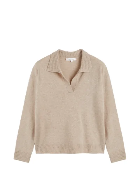 Chinti & Parker polo-collar sweater Neutrals KAW2449SOFTOATMEAL