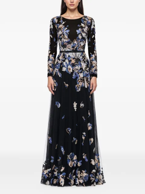 Saiid Kobeisy embroidered maxi dress Black RTCALU26LD003