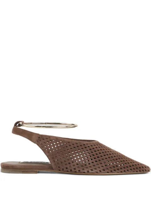 Jil Sander slingback flat pumps Brown J15WX0019P7587211