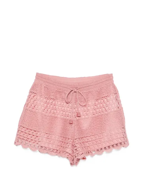 ZIMMERMANN Wanderlust Sun crochet shorts Pink 6275ARS262