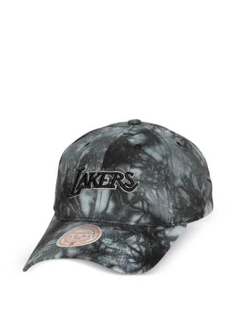 Mitchell & Ness NBA Los Angeles Lakers tie dye dad cap Grey HLUB4344LALYYPPPBLCK