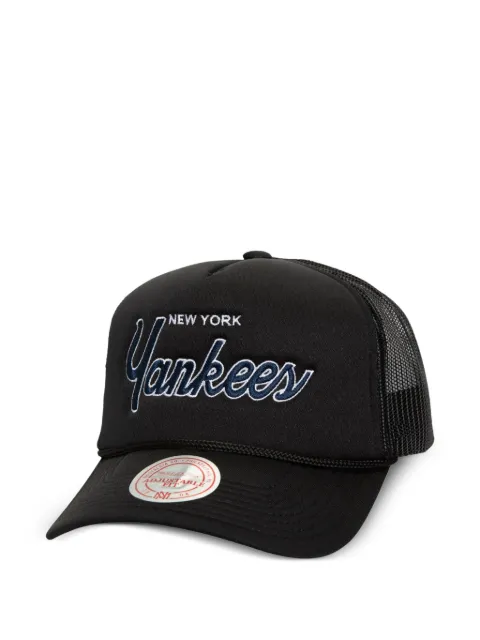 Mitchell & Ness New York Yankees MLB Script Trucker baseball cap Black HT8215NYYBLCK