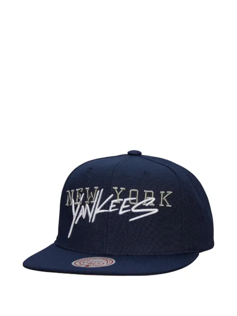 Mitchell & Ness x MBL New York Yankees team tagged snapback cap Blue HHSS7680NYYYYPPPNAVY