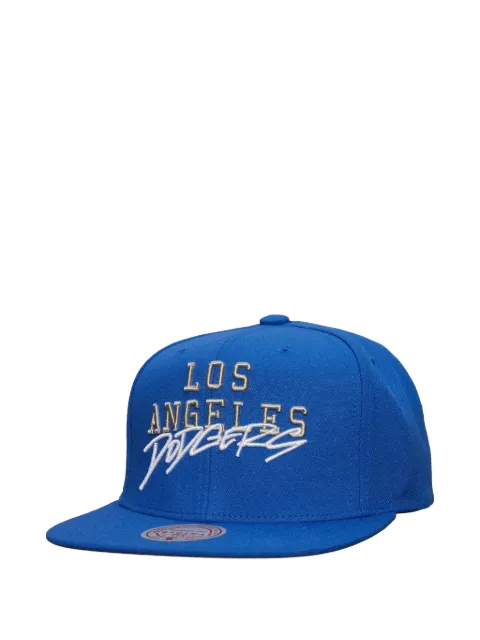Mitchell & Ness Los Angeles Dodgers lettering hat Blue HHSS7680LADYYPPPBLUE