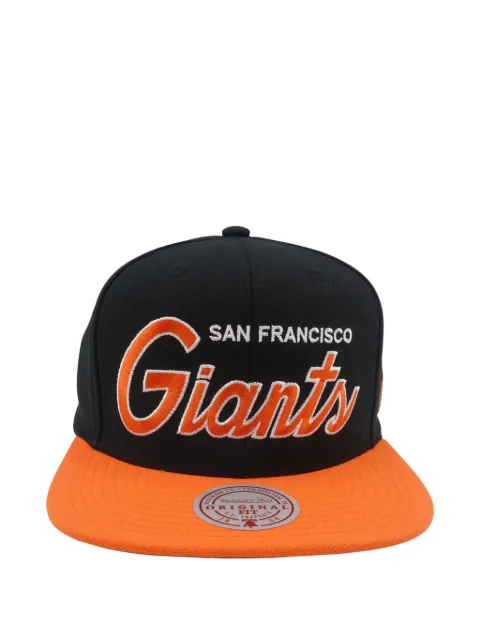 Mitchell & Ness x Giants embroidered-script baseball cap Black HHSS7344SFGYYPPPORAN