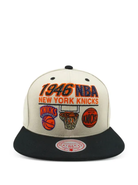 Mitchell & Ness x NBA Hardwood Classics First Of Many New York Knicks embroidered snapback cap Neutrals HHSS6330NYKYYPPP