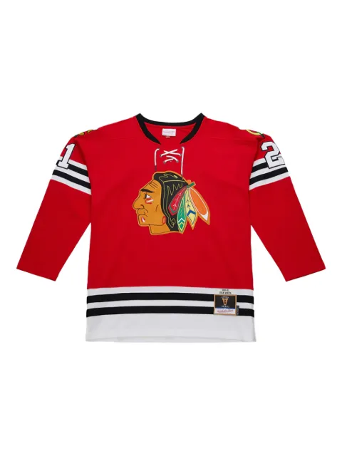 Mitchell & Ness chicago blackhawks bobby hull scarlet 1960-61 T-shirt Red JY9064CBHSCAR