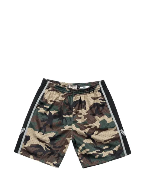 Mitchell & Ness x NBA San Antonio Spurs camouflage shorts Green SMSHCMWDSASNG18332198