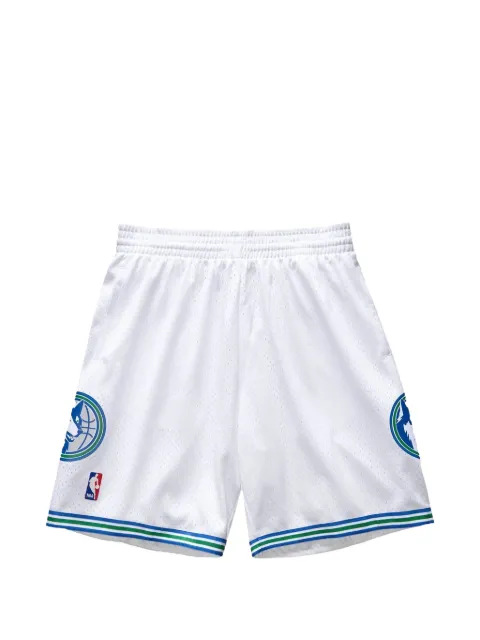 Mitchell & Ness NBA swingman graphic shorts White SMSHSB19045MTIWHIT95