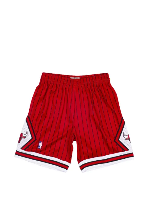 Mitchell & Ness NBA Reload swingman striped-pattern shorts Red SMSHAC19153CBUSCAR95