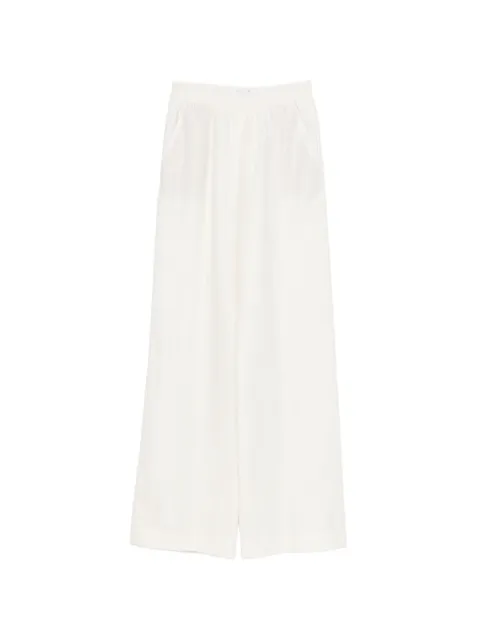 Eleventy elasticated-waistband trousers White M80PANG12TES0M068